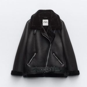 ZARA ZW COLLECTION DOUBLE-FACED BIKER JACKET